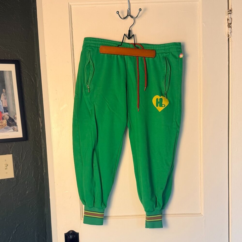 Gwen Stefani Harajuku Lovers Jogger Pants Kelly Green Y2K Size Small